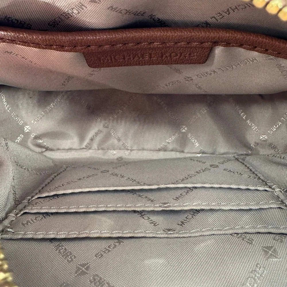 Michael Kors Bambi Deer Print Calf Hair Leather Crossbody Camera Bag
